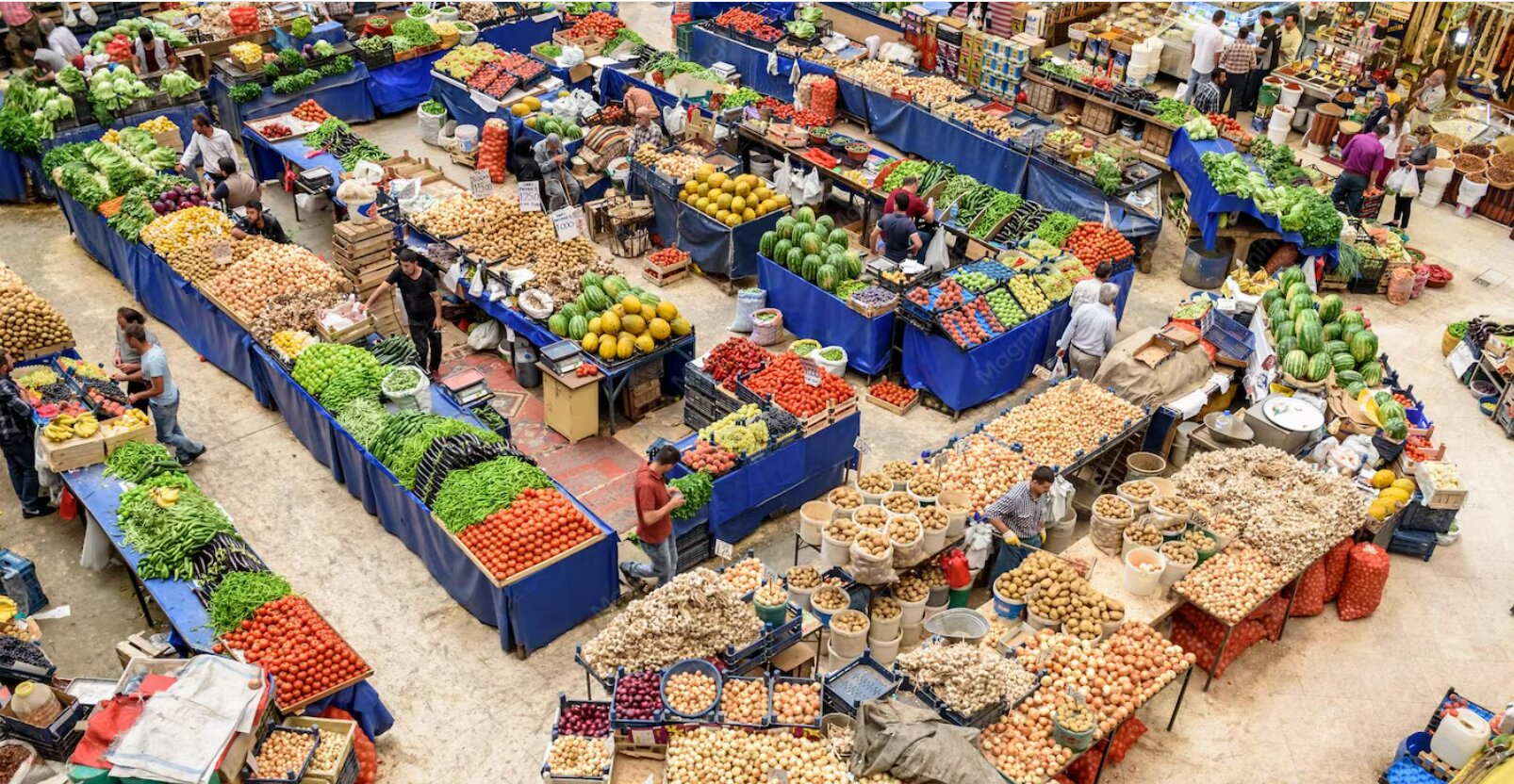 Marché de gros en Tunisie